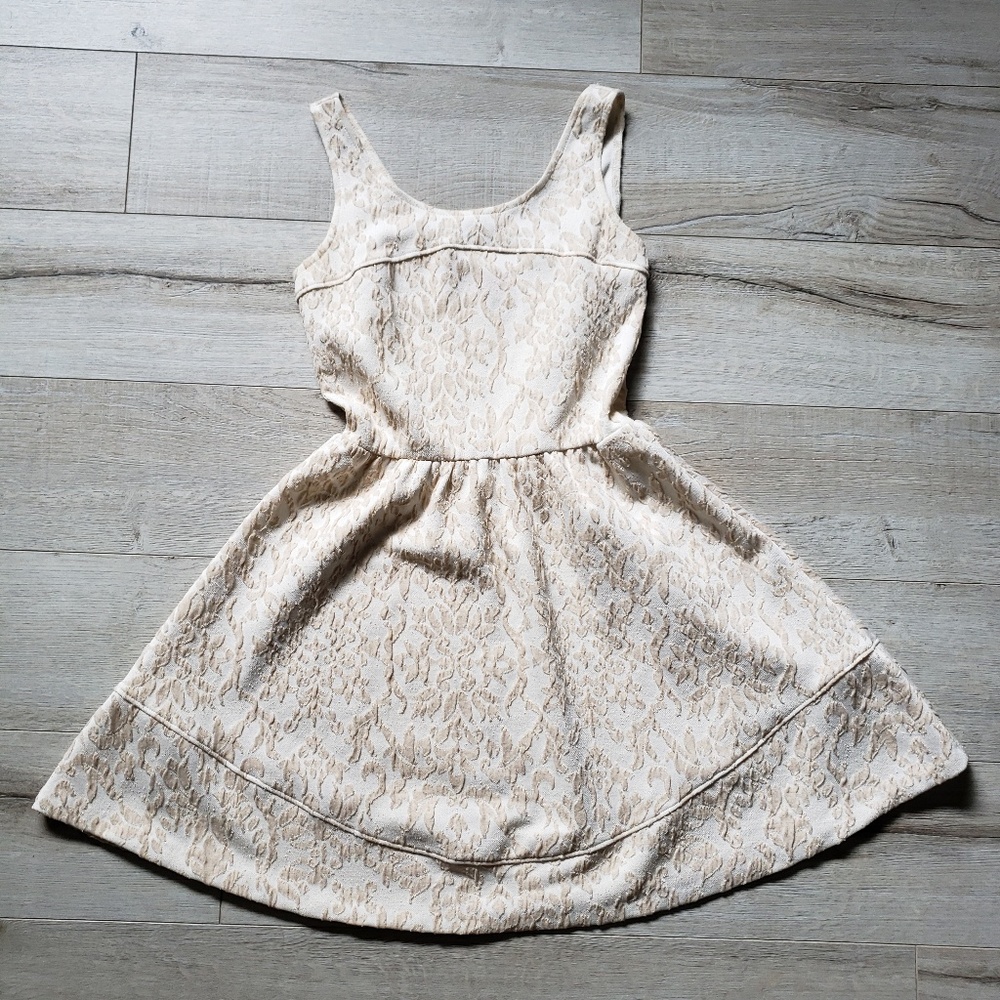 Cute little white and cream cotton dress